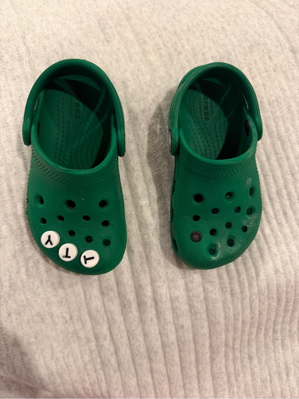 CROCS Kids Green Classic Clog Sandals C8